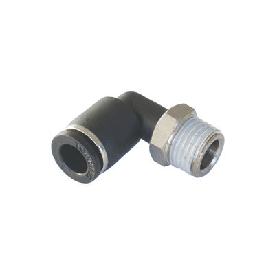 Topring 44.273 3/8 OD X 1/8 NPT Male Pipe Maxfit Polymer Push-to-Connect Swivel Adjustable Elbow