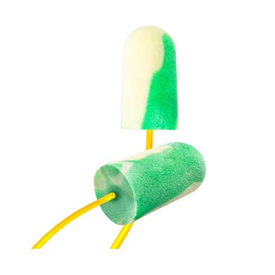 PIP BSF-30 Disposable Bio-Based Foam Taper Corded Ear Plug with BioSoft Technology NRR 32