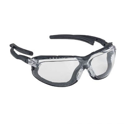 Dynamic EP650GC Fusion Plus Clear Anti-Fog Lens Safety Glasses With Gasket Black Frame
