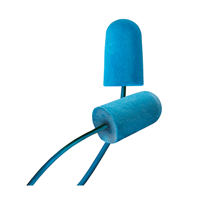 PIP BSF-D Metal Detectable Disposable Bio-Based Corded Foam Ear Plug with BioSoft Technology NRR 32