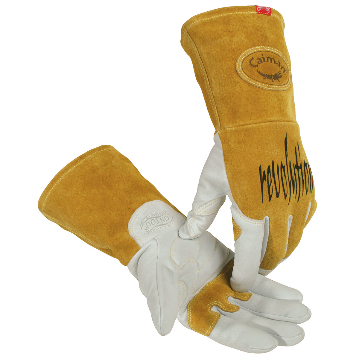 Caimen GP1868L Large Premium Goat Grain TIG / MIG Welder's Glove With Fire Resistant Back