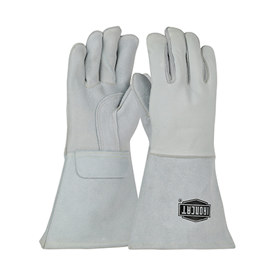 Ironcat GPWCH9060XL Extra Large Top Grain Elkskin Leather Welder's Glove Lined With Gauntlet Cuff
