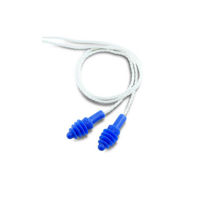 Howard Leight DPAS-30W AirSoft Blue Multiple Use Earplugs With Nylon Cord NRR27