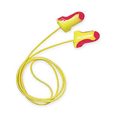 Howard Leight LL-30 Laser Lite High Visibility Foam Earplugs With Cord 32 Decibel Poly Bag 100 Pr Box