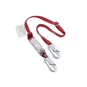 Dynamic FPY733116 6 Feet Single Leg Lanyard Snap Hook & Rebar Hook Connector
