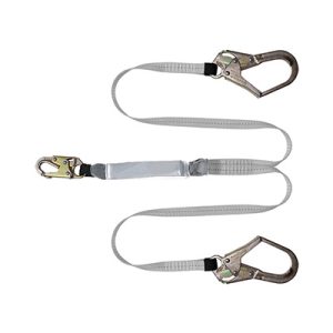 Dynamic FPY736144 6 Feet Dyna-Lite Double-Leg Fixed Lanyard 3 Snap Hooks