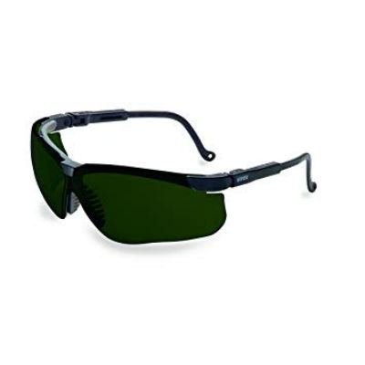 Uvex S3208 Genesis Green 5.0 Infra-Dura Anti-Scratch Lens Protective Eyewear W/ Black Frame