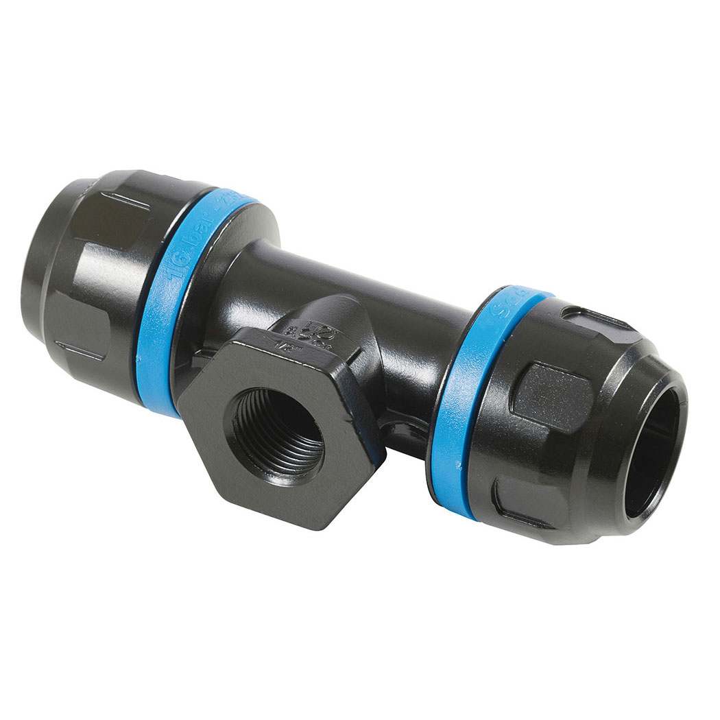 Topring 08.343 20 mm to 1/2 (F) NPT Aluminum Tee Adapter S08