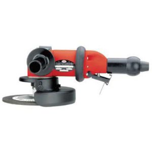 Sioux 1285L 7 Inch Right Angle Type 27 Pneumatic Air Grinder Lever Throttle 6000 RPM