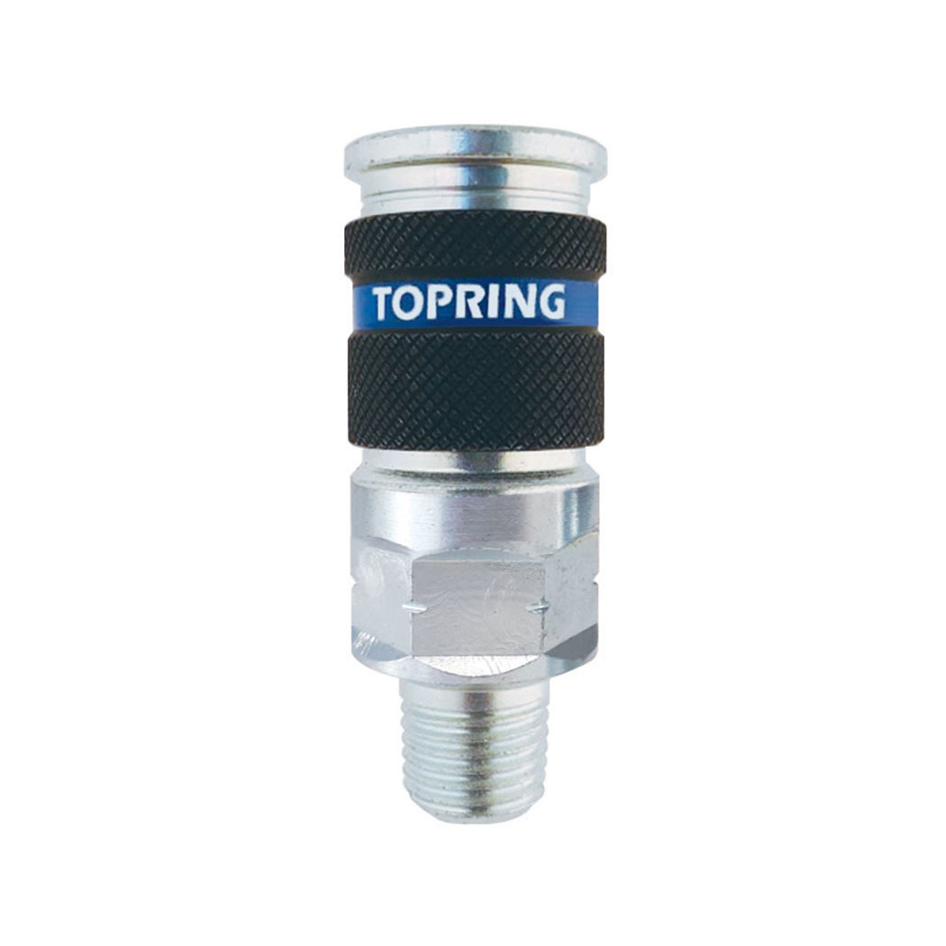 Topring 20.616 1/4 Industrial Steel Quick Coupler 1/4 MPT QUIKSILVER 2
