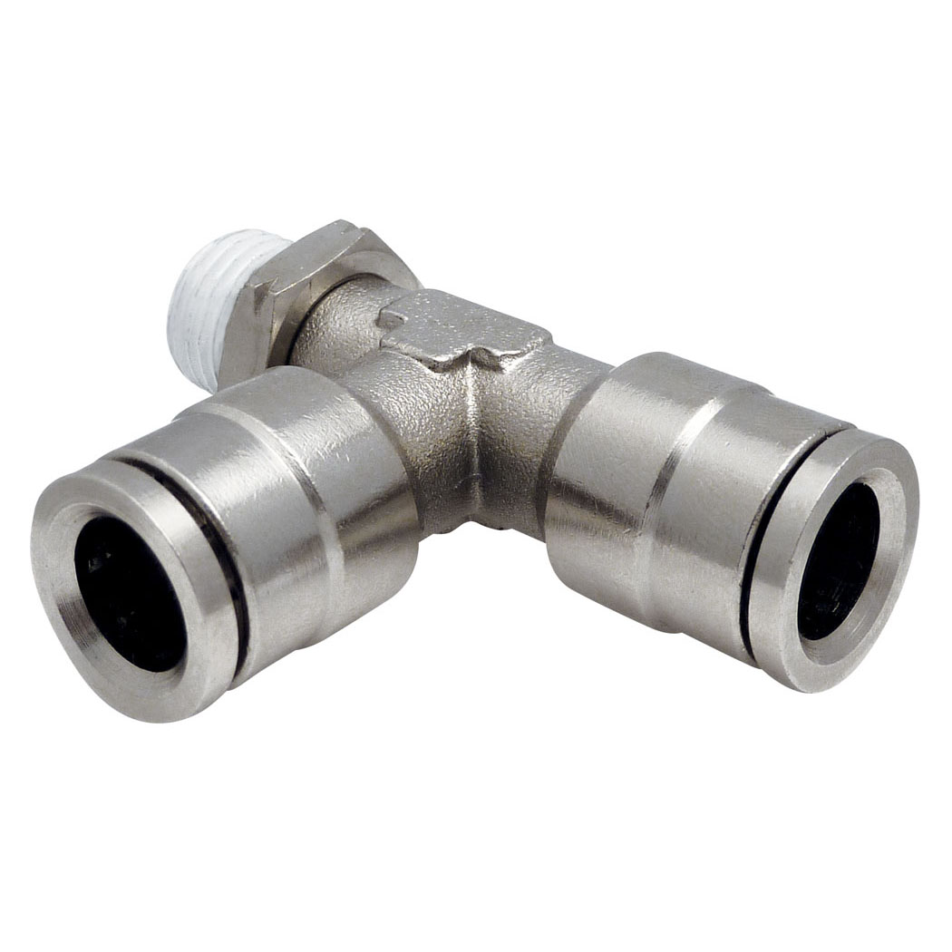 Topring 39.442 1/4 in. Push-to-Connect to 1/4 MPT Tee Adapter TOPFIT