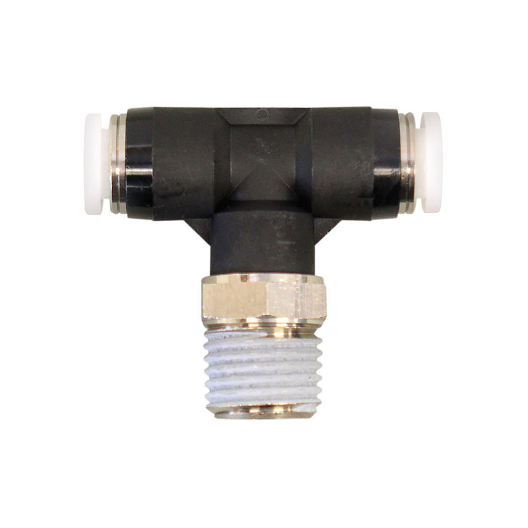 Topring 40.365 1/4 in. Push-to-Connect to 1/4 MPT Tee Adapter TOPFIT
