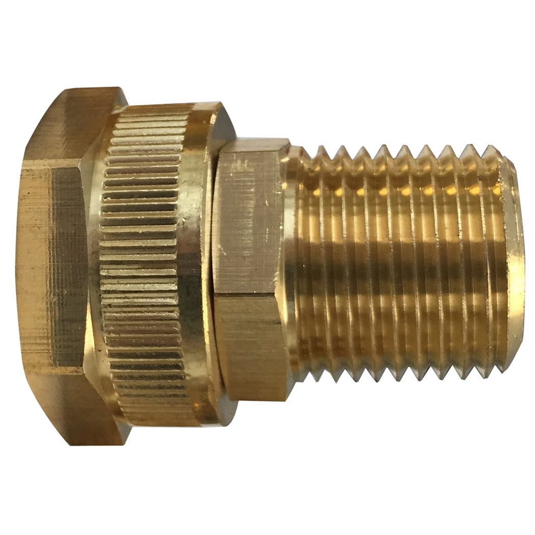 Topring 41.209 Brass Swivel Adapter 3/4 (F) GHT to 1/2 MPT