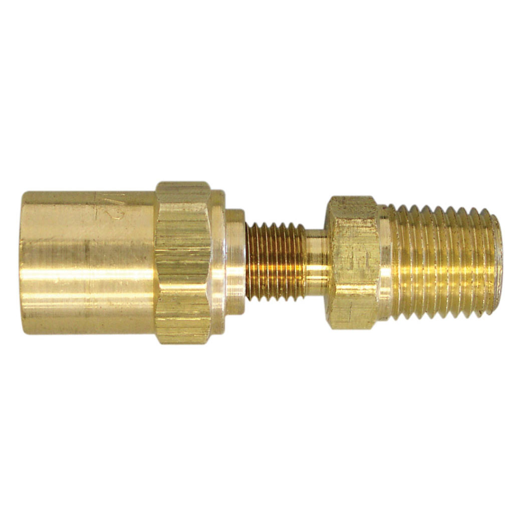 Topring 41.817 Brass Reusable Adapter 5/8 I.D. 3/8 O.D. to 1/4 MPT