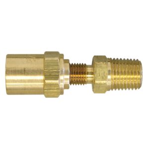 Topring 41.830 Brass Reusable Adapter 7/8 I.D. 1/2 O.D. to 1/2 MPT