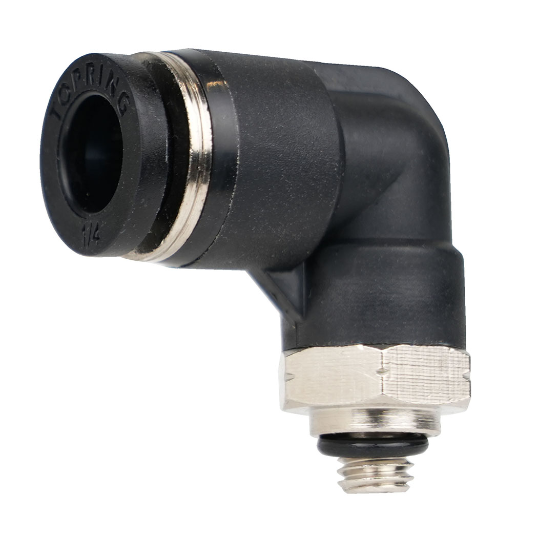 Topring 44.248 1/4 in. Push-to-Connect to 10-32 (M) UNF Elbow Adapter MAXFIT
