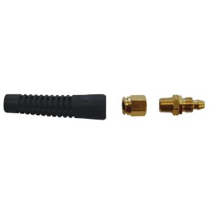 Topring 78.825 Brass Swivel Adapter 1/4 I.D. to 1/4 MPT With Bend Restrictor TOPMAX