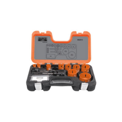 Bacho 862013 13 Piece Bi-Metal Hole Saw Kit For Plumbers & Electricians
