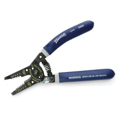 Williams 23533 Super-Duty Front End Wire Stripper With Bolt Cutters # 10 To # 18 AWG