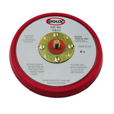 Sioux 593J 5 Inch Non Vacuum Disc Backing Pad Hook & Loop Urethane Medium Density