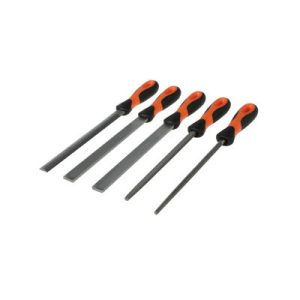 Bahco 1-478-08-1-2 5 Piece Ergonomic 8 Inch Engineering File Set