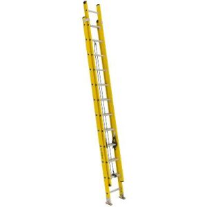Featherlite 6924 24 Foot Yellow Fiberglass Extra Heavy Duty Extension Ladder