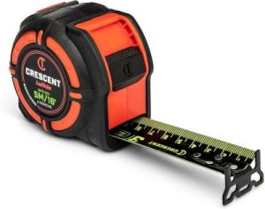 Cresent L1125NE 1-1/4 Inch X 25 Feet High Contrast Nite Eye Tape Measure With Extra Large Markings
