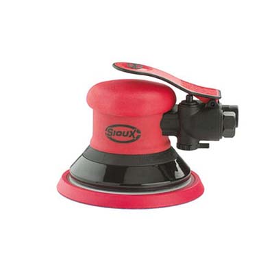 Sioux RO2512-60FNH Signature 6 Inch Non-Vacuum Random Orbital Pneumatic Air Sander Hook and Loop Pad 3/32In Orbit Dia