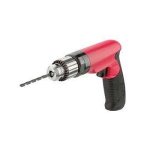 Sioux SDR10P60N3 3/8 Inch Non-Reversing Pneumatic Air Drill Pistol Grip 3-Jaw Keyed Chuck 6000 RPM