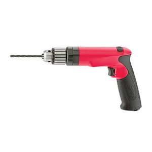 Sioux SDR10P25R3 3/8 Inch Reversing Pneumatic Air Drill Pistol Grip 3-Jaw Keyed Chuck 2500 RPM