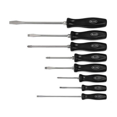 Williams 100P-8MD 8 Piece Premium Mixed Round Blade Screwdriver Set