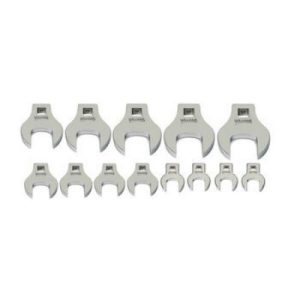 Williams 10840 12 Piece 1/2 Inch Drive SAE Open End Crowfoot Wrench Set 15/16In - 1 5/8In