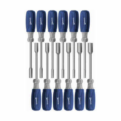 Williams 24051 9 Piece SAE Long Shaft Nutdriver Set 3/16 Inch to 5/8 Inch Chrome