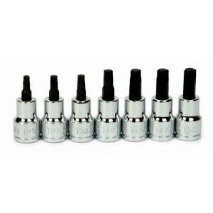 Williams 31912 3/8 Inch Drive 7 Piece Tamper-Resistant Torx Head Socket Set Chrome