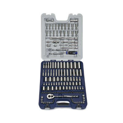 Williams 50614A 146 Piece 1/4 Drive, 3/8 Drive And 1/2 Drive Socket Set Chrome