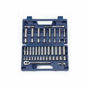 Williams 50666 47 Piece 3/8 Drive 6 & 12 Point SAE & Metric Socket And Drive Tool Set Chrome