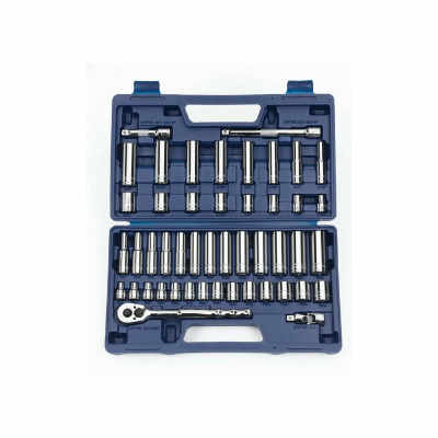 Williams 50666 47 Piece 3/8 Drive 6 & 12 Point SAE & Metric Socket And Drive Tool Set Chrome