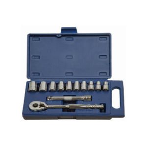 Williams 50669 12 Piece 1/2 Drive 12 Point Metric Socket And Drive Tool Set Chrome