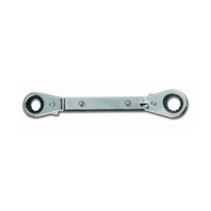 Williams RBO-1618 1/2 In. X 9/16 In. SAE 25 Degree Reversible Offset Ratcheting Box Wrench 12 Point Chrome