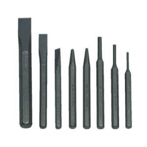 Williams PC-8 8 Piece Heavy Duty Punch And Chisel Set In A Roll