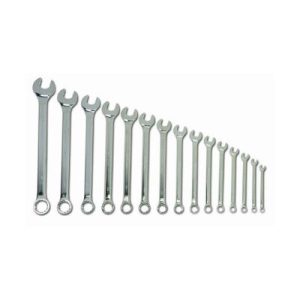 Williams WS-1172SCA 15 Piece SAE Combination Wrench Set 12 Point Satin Finish 5/16 Inch To 1 1/4 Inch