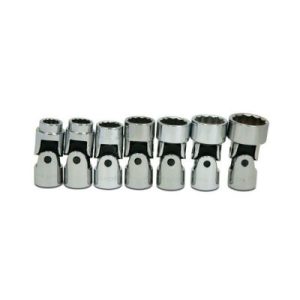 Williams WSB-7U 3/8 Inch Drive 7 Piece 12 Point Universal SAE Socket Set Chrome