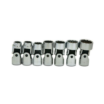 Williams WSB-7U 3/8 Inch Drive 7 Piece 12 Point Universal SAE Socket Set Chrome