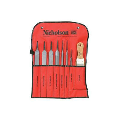 Crescent Nicholson 22025 8 Piece Machinist Hand File Set