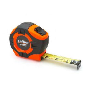 Crescent Lufkin PHV1425N 1In 25Ft High Visibility Orange Measuring Tape P1000