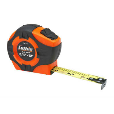 Crescent Lufkin PQR1312N 3/4In 12Ft High Visibility Orange Quick Read Measuring Tape