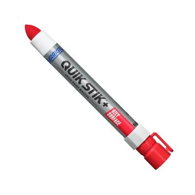 Markal 028882 Quik Stik+ Red Oily Surface Solid Paint Marker