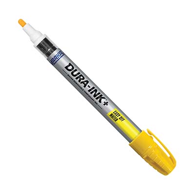 Markal 096311 Yellow Dura-Ink Plus Easy Off Water Removable Ink Marker