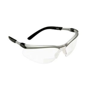 3M 11374 BX Readers +2.5 Protective Eyewear Clear Lens Silver & Black Frames 7000127491